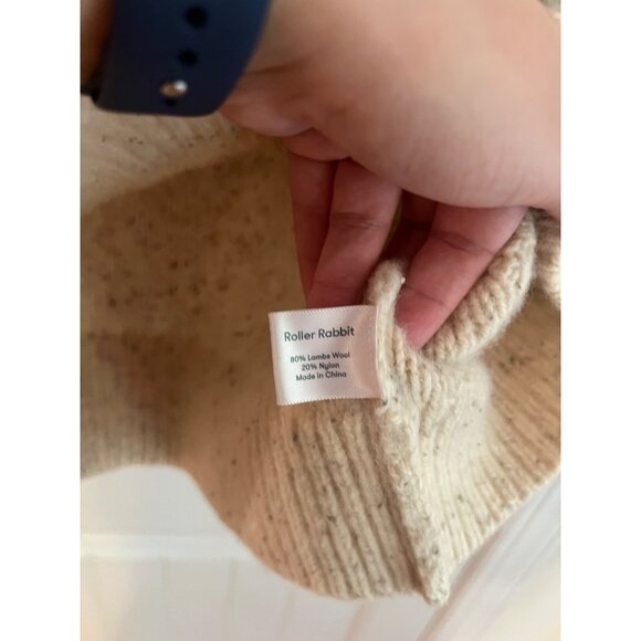 Roller Rabbit‎ Lambs Wool Blend Cardigan Sweater Sz Small - Picture 4 of 5